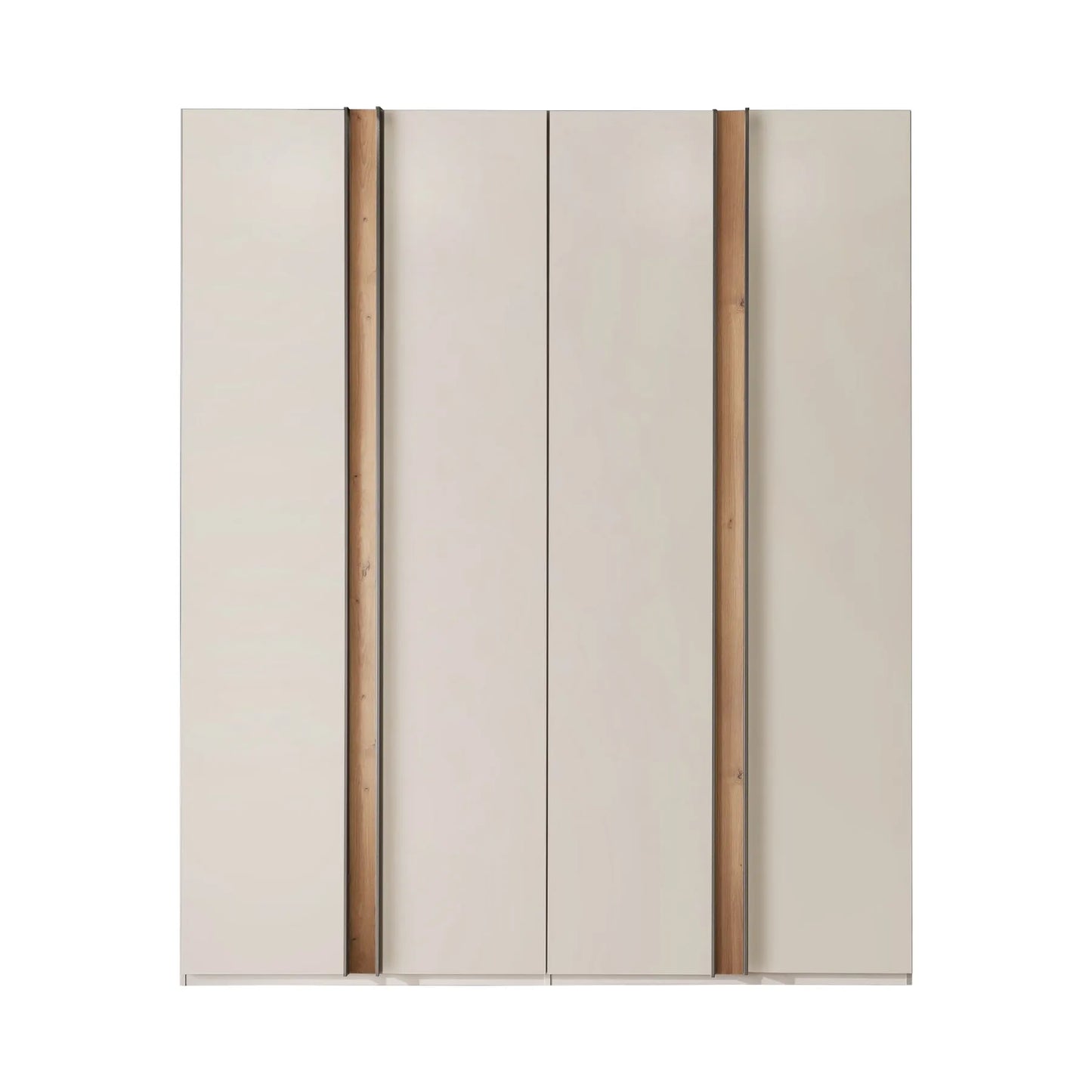 Front view of Wiemann Laguna 200cm Champagne 4 Door Wardrobe