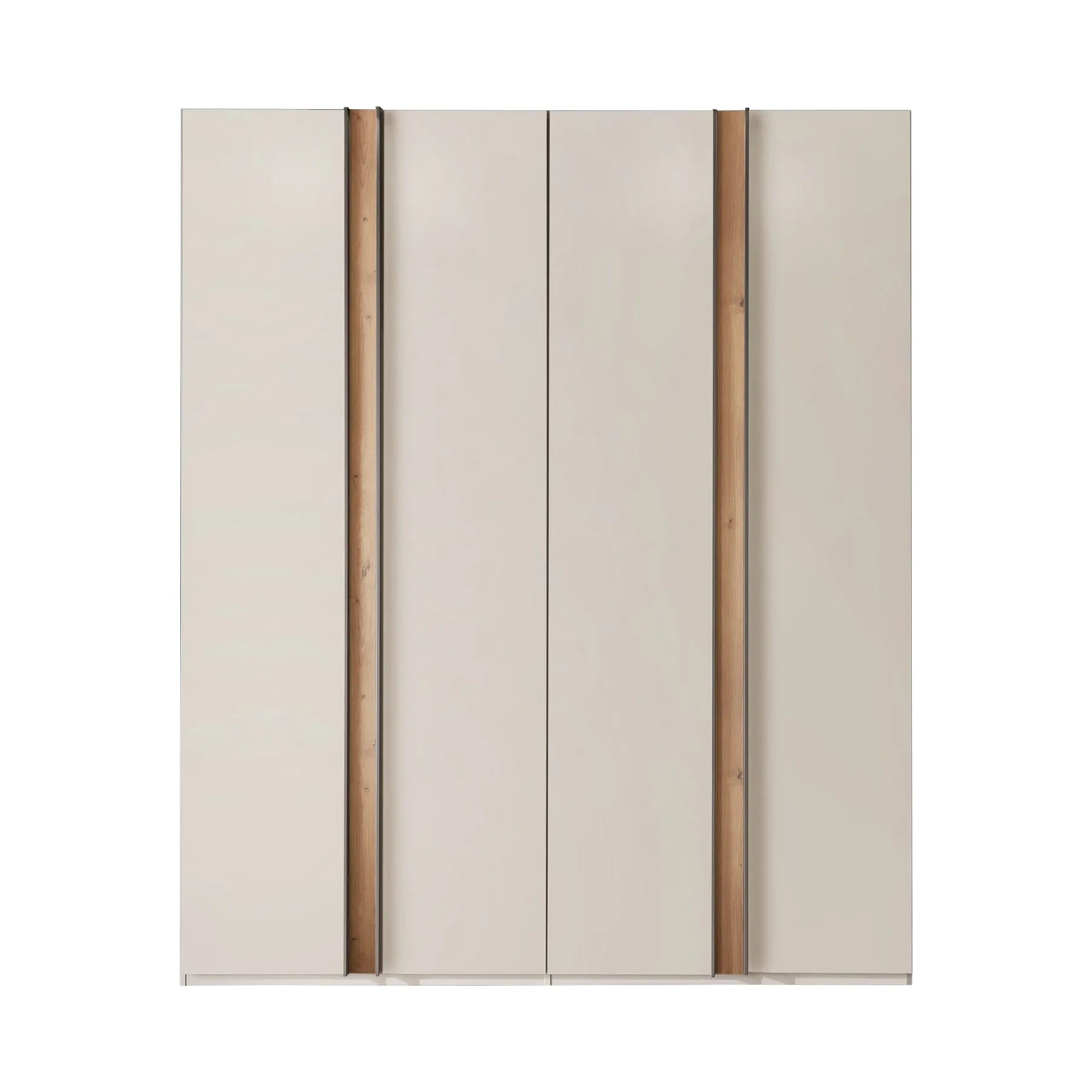 Front view of Wiemann Laguna 200cm Champagne 4 Door Wardrobe