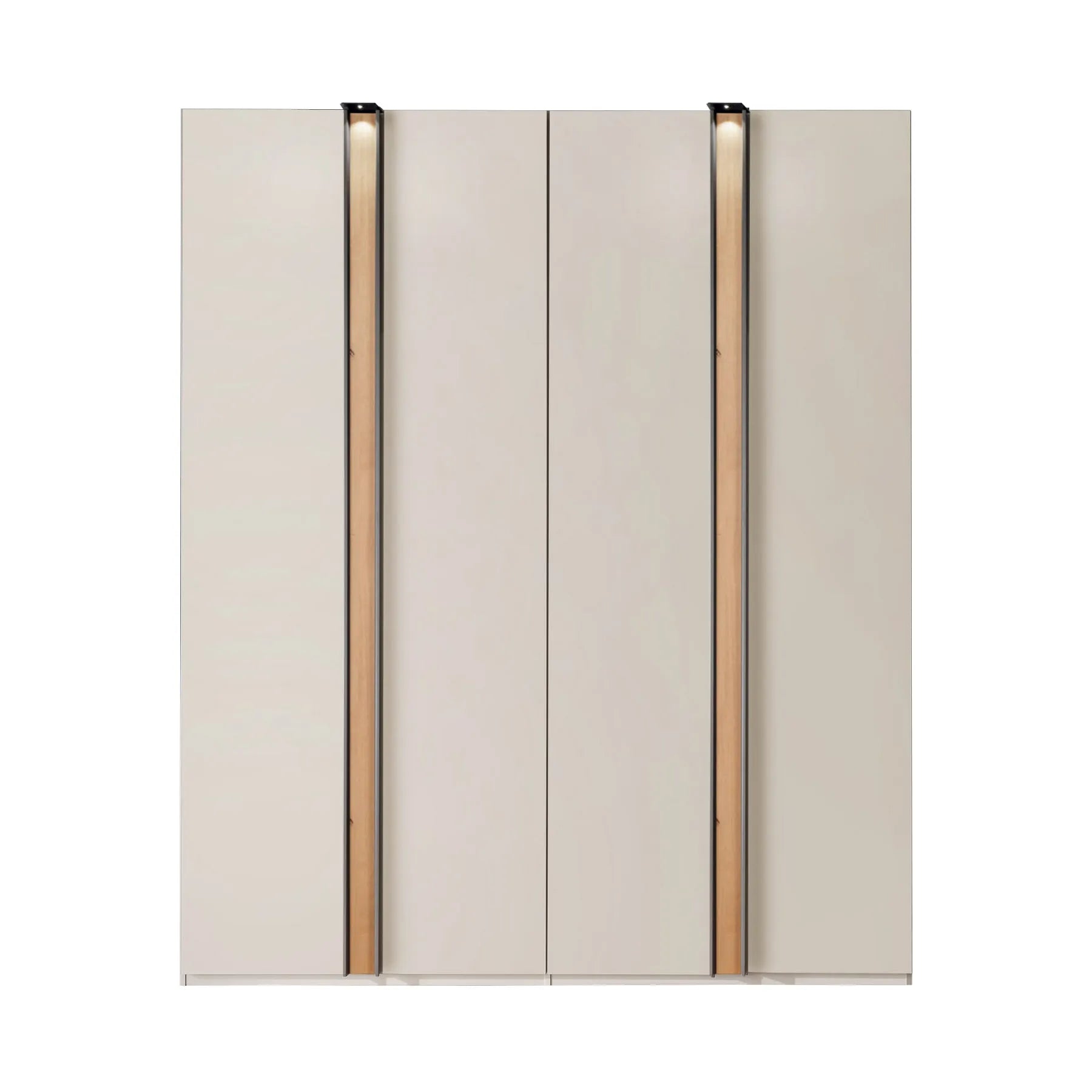Wiemann Laguna 200cm Champagne 4 Door Wardrobe with Light - Width 200cm