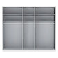 Laguna 250cm Graphite 5 Door Wardrobe - Pendle Village Furniture