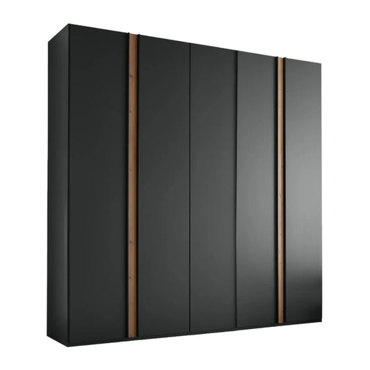 Laguna 250cm Graphite 5 Door Wardrobe - Home of Wardrobes