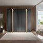 Wiemann Lagos 250cm Graphite 5 Door Wardrobe with Bianco Oak Panel  styled in a room