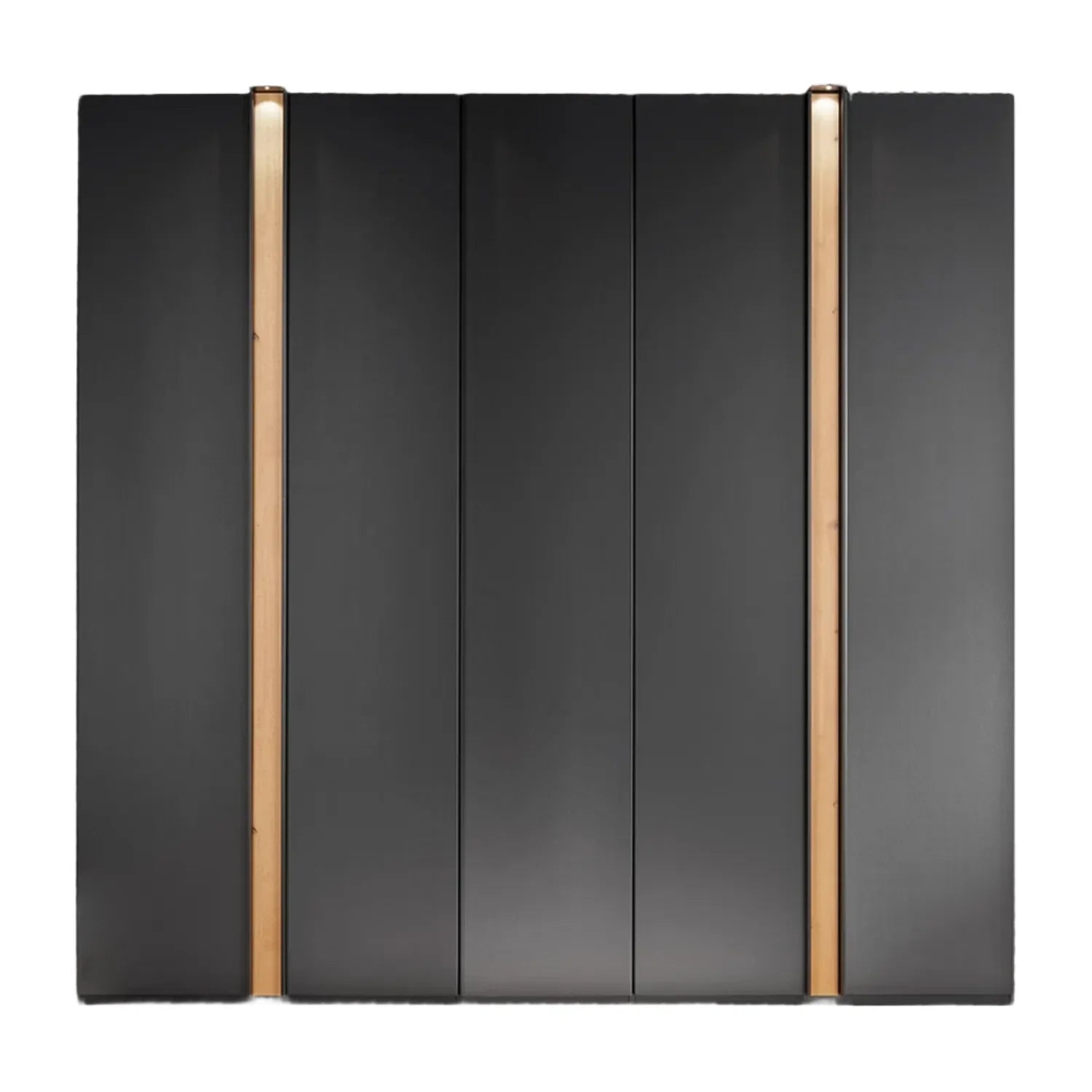 Wiemann Lagos 250cm Graphite 5 Door Wardrobe with Bianco Oak Panel 