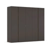 Modern Larisa 251cm Graphite & Atlantic Oak Hinged 5 Door Wardrobe