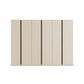 Larisa 301cm Champagne & Atlantic Oak Hinged 6 Door Wardrobe - Front
