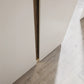 Door Close up of Larisa 301cm Champagne & Atlantic Oak Hinged 6 Door Wardrobe -