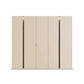 Larisa 251cm Champagne & Atlantic Oak Hinged 5 Door Wardrobe with Light