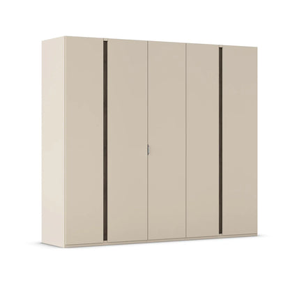 5 Door Hinged Wardrobe in Champagne Colour