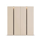 Larisa Champagne & Atlantic Oak Hinged 4 Door Wardrobe with LED Lights - Home Of Wardrobes