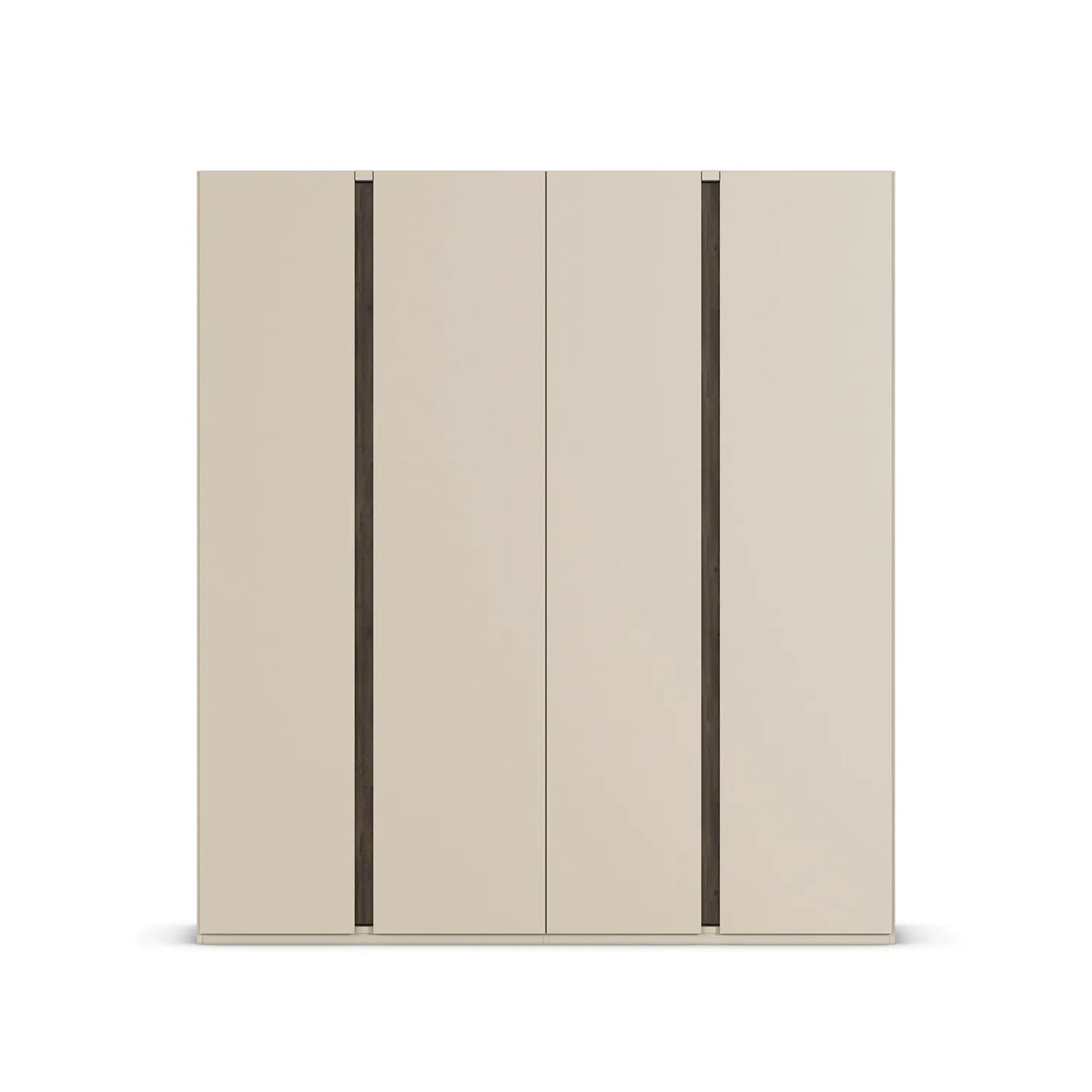 Larisa Champagne & Atlantic Oak Hinged 4 Door Wardrobe - Home Of Wardrobes