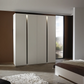 Larisa Champagne & Atlantic Oak Hinged 4 Door Wardrobe - Home of Wardrobes