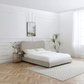 Lifestyle image of Lilo Chenille King Size Bed with Curved Headboard - Bed In A Box