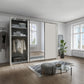 Monaco 3000 Champagne Decor Large Sliding Door Wardrobe with Mirror 