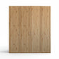 Low Height 4 Door Hinged Wardrobe in Bianco Oak