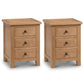 Marlborough Pair of 3 Drawer Bedside Table