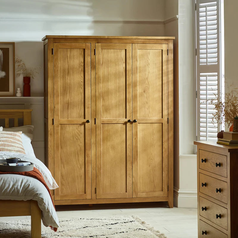 Marlborough 3 Door Wardrobe - Styled in a Bedroom