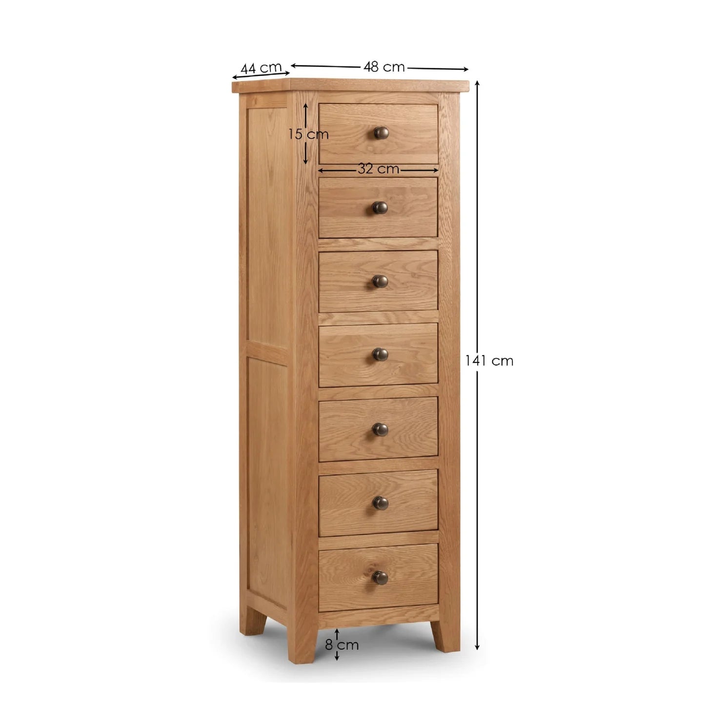Marlborough 7 Drawer Chest - Dimensions