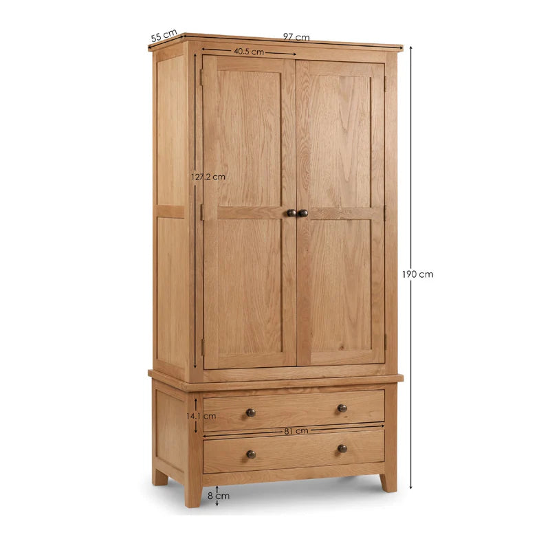 Marlborough Combination Wardrobe - Dimensions