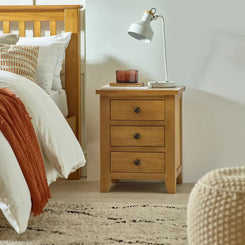 Marlborough Bedside Table - Styled in a Bedroom