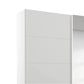 Memphis White Sliding Door Wardrobe with Mirror W181cm