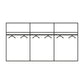 Rauch Maverick 2 Door White High Gloss Sliding Wardrobe - W271cm - Interior View