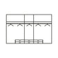 Rauch Maverick 5 Door 6 Drawers White High Gloss Hinged Wardrobe 226cm - Interior View