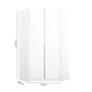 Rauch Maverick 2 Door White Corner Wardrobe