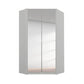 Rauch Maverick 2 Door White Corner Wardrobe With Mirror