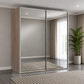 Wiemann Oxford 2 Door Full Mirror Sliding Wardrobe in Oak
