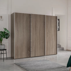 Wiemann Oxford 3 Door Decor Sliding Wardrobe in Oak