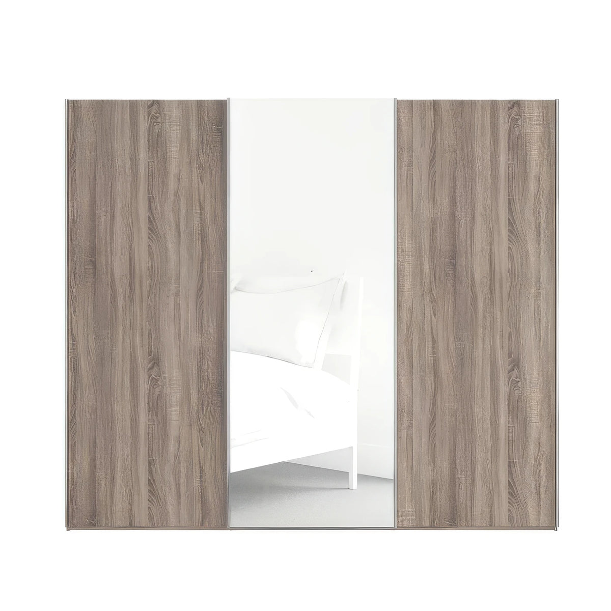 Wiemann Oxford 3 Door Mirror Sliding Wardrobe in Oak