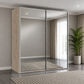 Wiemann Oxford 2 Door Full Mirror Sliding Wardrobe in Oak