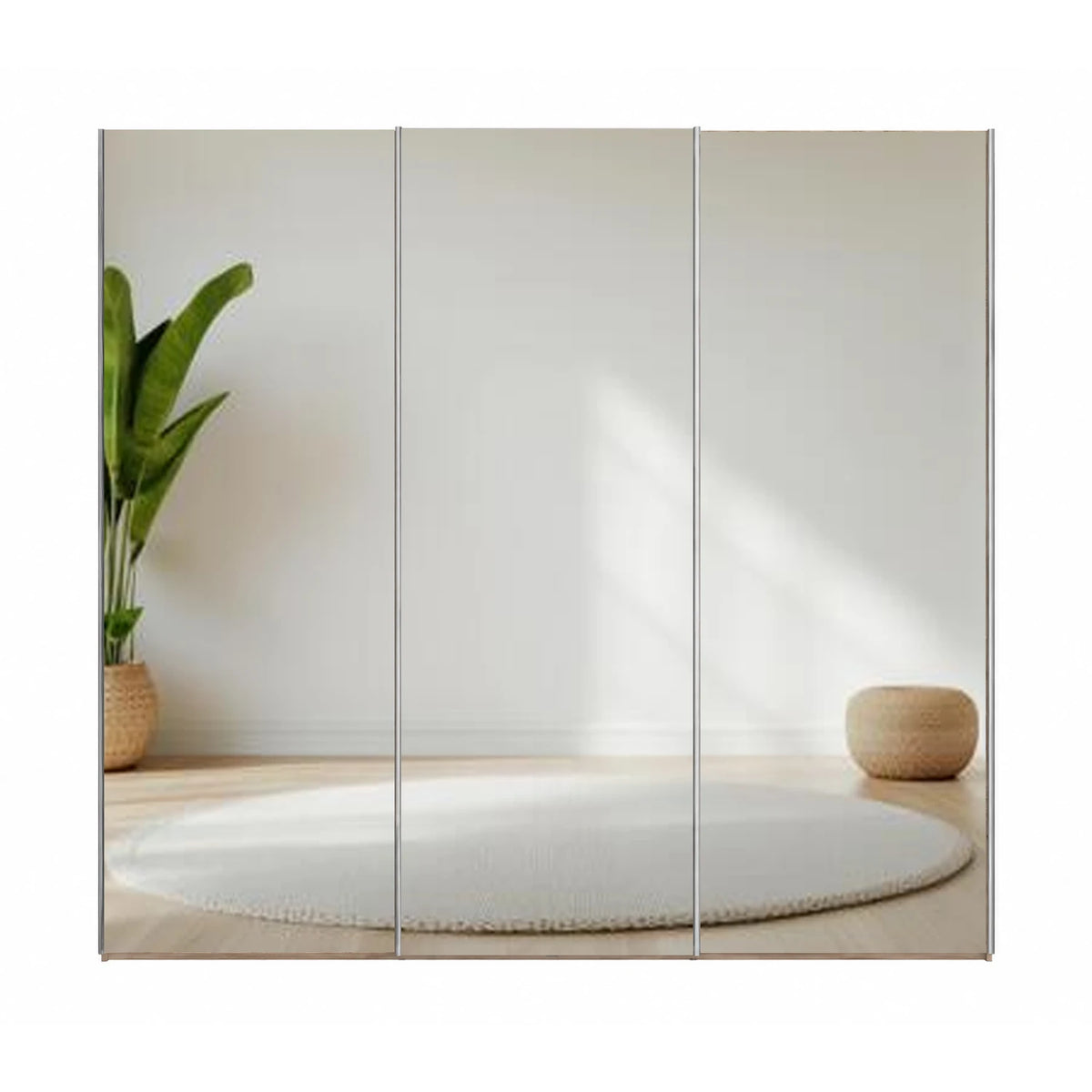 Wiemann Oxford 3 Door Full Mirror Sliding Wardrobe in Oak