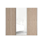 Wiemann Oxford 3 Door Mirror Sliding Wardrobe in Oak