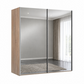Wiemann Oxford 2 Door Full Mirror Sliding Wardrobe in Oak