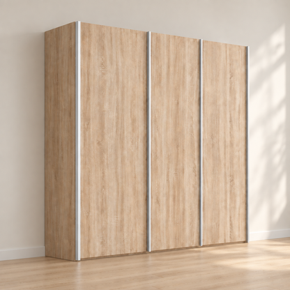Wiemann Oxford 3 Door Decor Sliding Wardrobe in Oak