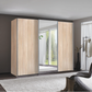 Wiemann Oxford 3 Door Mirror Sliding Wardrobe in Oak
