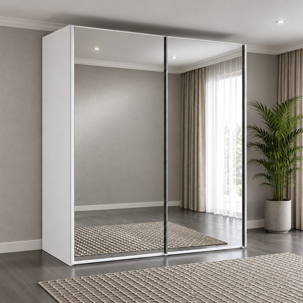 Wiemann Miami 2 Door Full Mirror Sliding Wardrobe