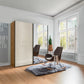 Lifestyle image of Monaco 3000 Bianco Oak Champagne 2 Door Sliding Wardrobe with Mirror 