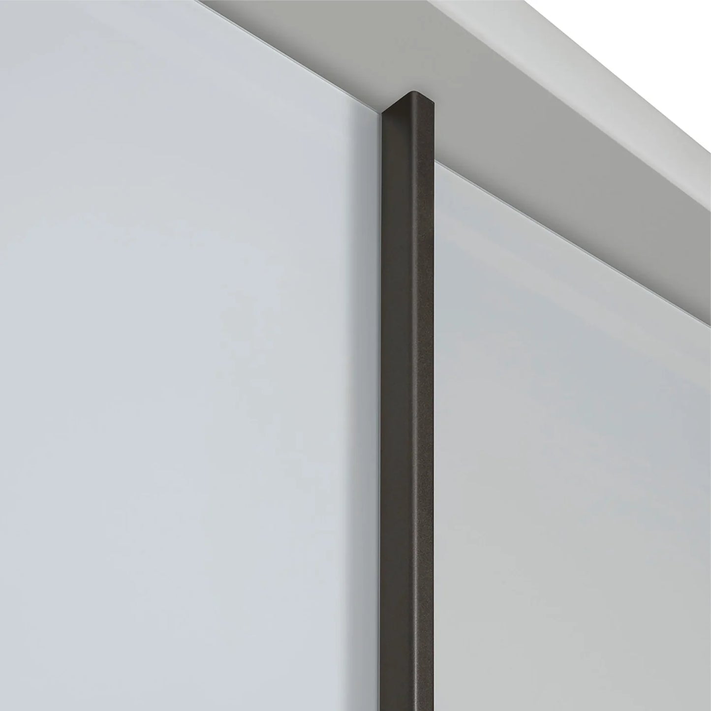 Monaco 3000 Bianco Oak Champagne Glass Triple Sliding Door Wardrobe with Mirror 