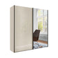 Monaco 3000 Champagne 2 Door Sliding Wardrobe with Mirror 