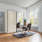 Monaco 3000 Champagne 2 Door Sliding Wardrobe with Mirror 