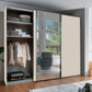 Monaco 3000 Champagne Decor Large Sliding Door Wardrobe with Mirror 