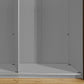 Monaco 3000 Sliding 3 Door White Glass Wardrobe 