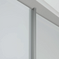 Monaco 3000 Sliding 3 Door White Glass Wardrobe 