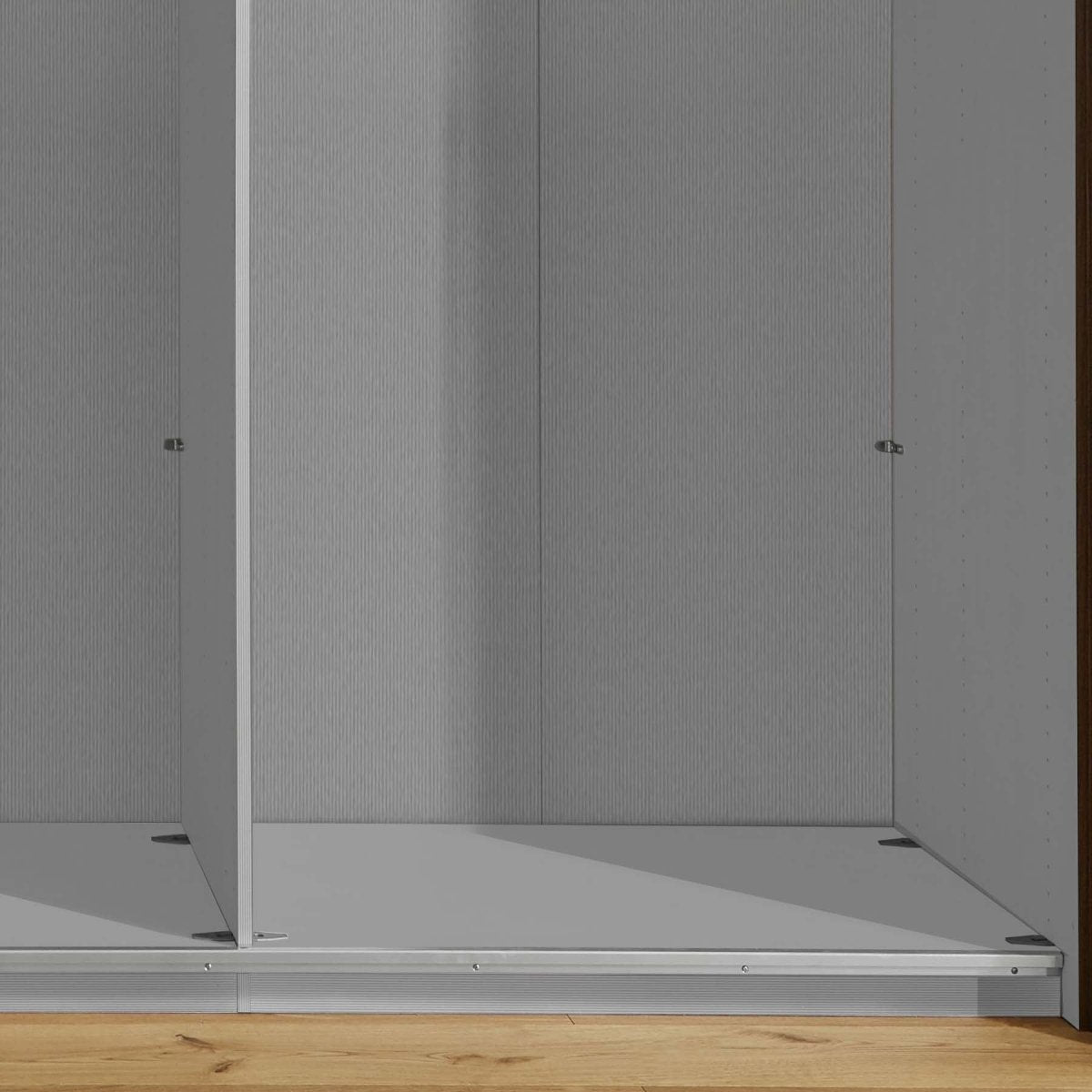Monaco 3000 Sliding 3 Door White Glass Wardrobe 
