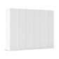 Novus 6 Door Decor Hinged Wardrobe in White- 271cm