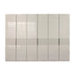 Wiemann Newlin Champagne Glass Front 6 Door Hinged Wardrobe - Width 300cm