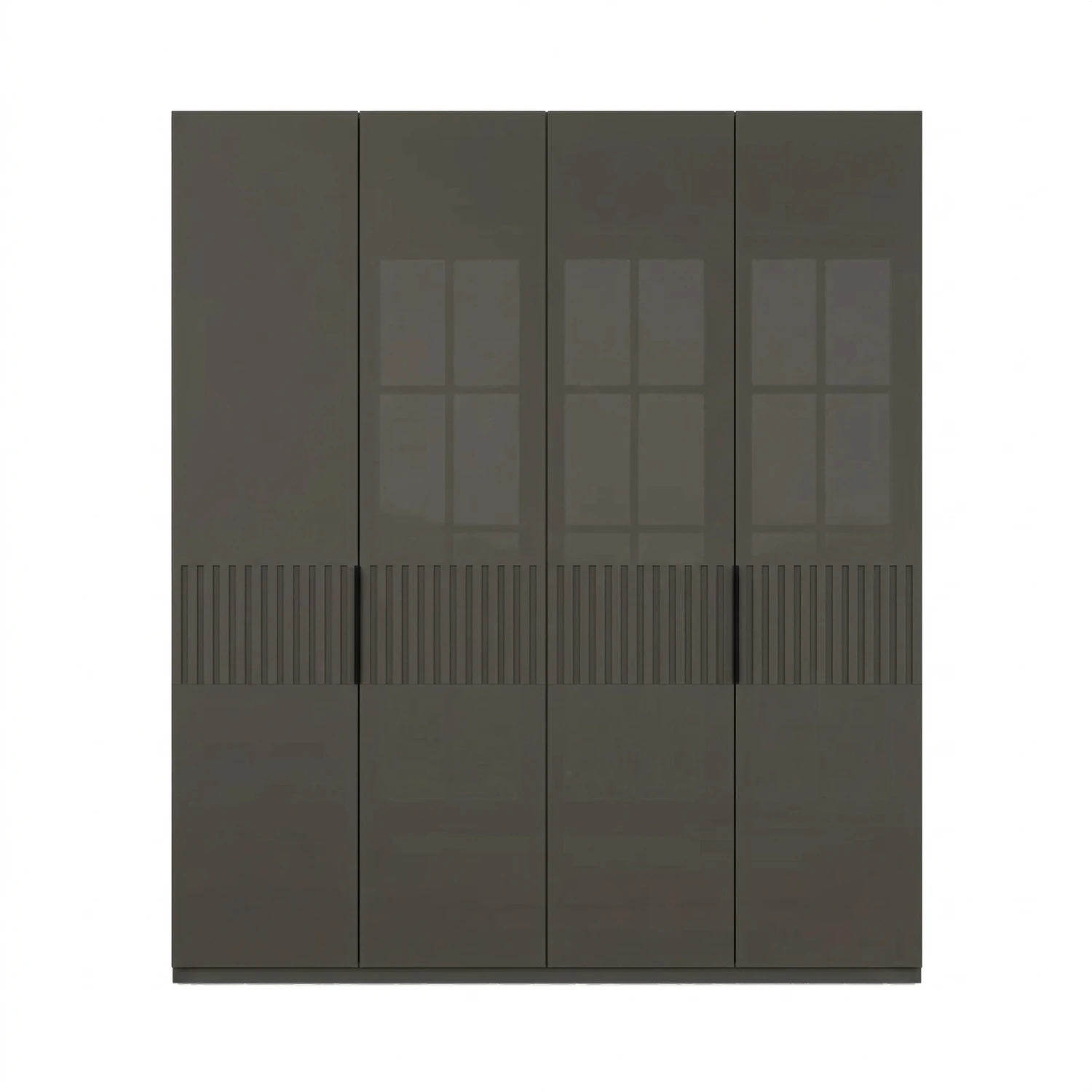 Decking style Wiemann Newlin Havana Glass Hinged door Wardrobe 