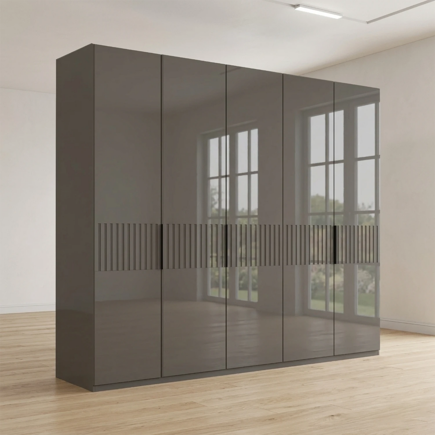 Wiemann Newlin 5 Door Hinged Wardrobe - 250cm